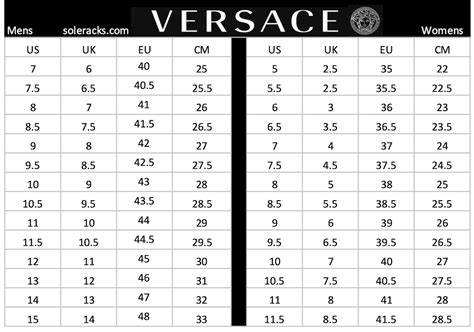 versace size conversion|versace size conversion chart.